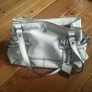 Coming Soon: Etienne Aigner White Leather Tote
